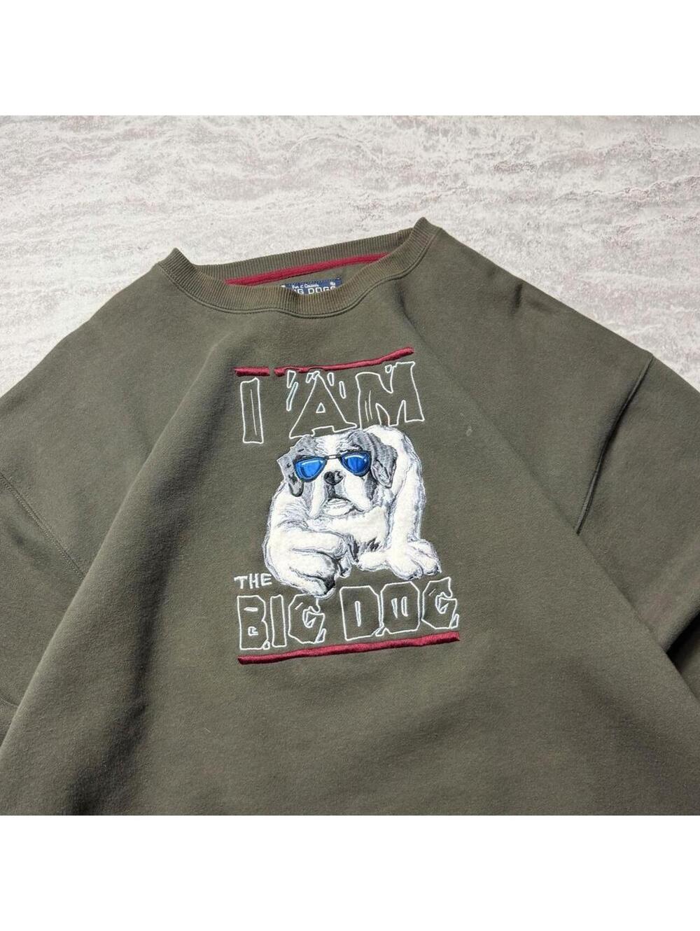 Vintage Big Dogs Bulldog Graphic Crewneck Sweatshirt Large